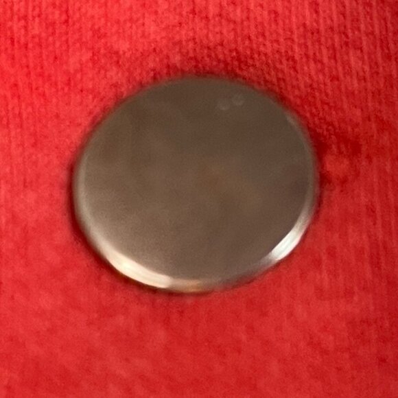 POL Jeans Style Oversized Cropped Jacket Sweatshirt Rust Trucker Pockets  Size S - Picture 9 of 9